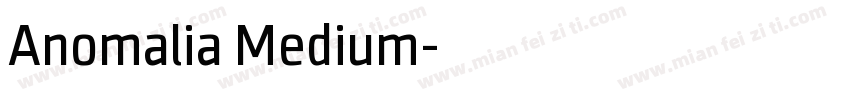 Anomalia Medium字体转换